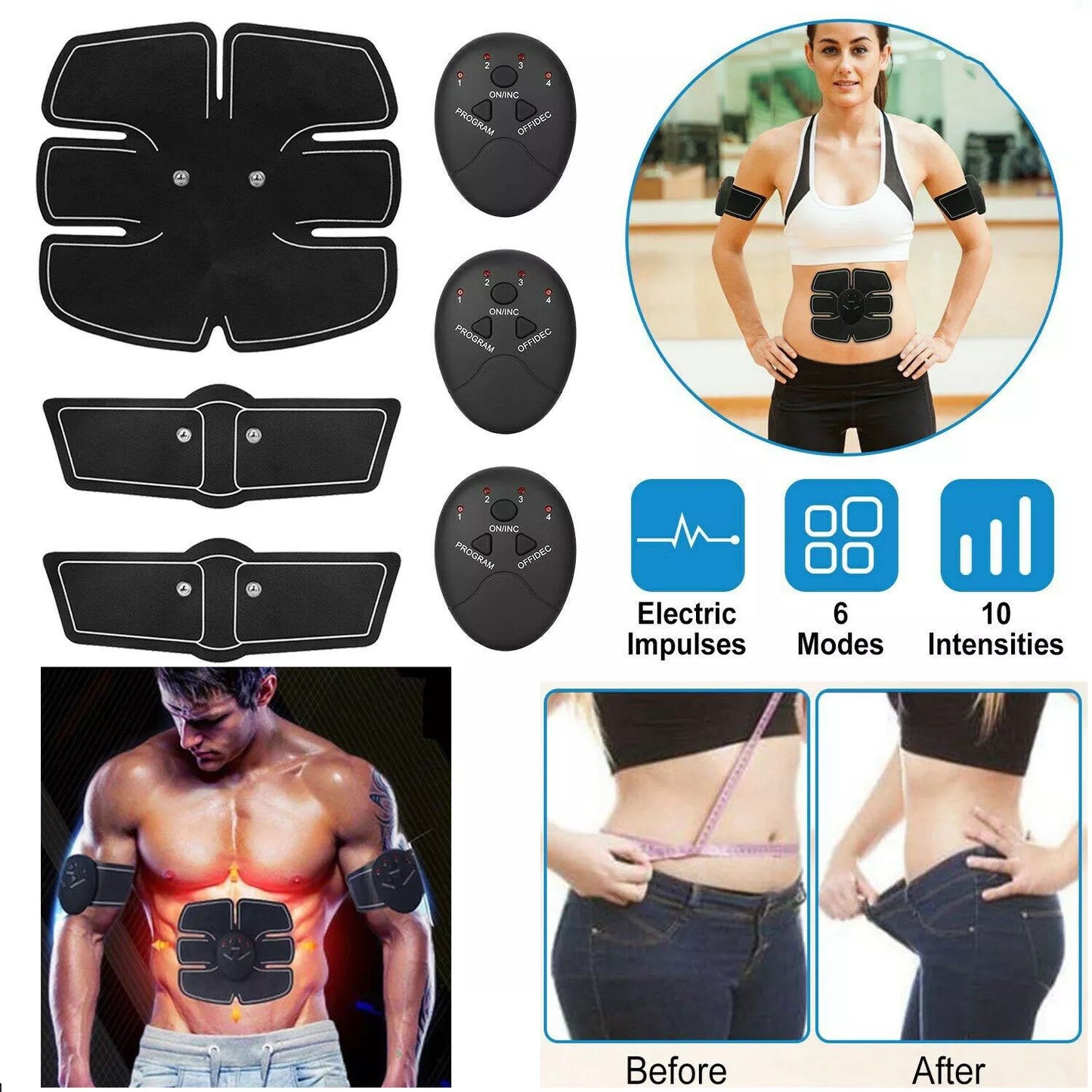 Electric Muscle ABS Belt Fat Toner Machine