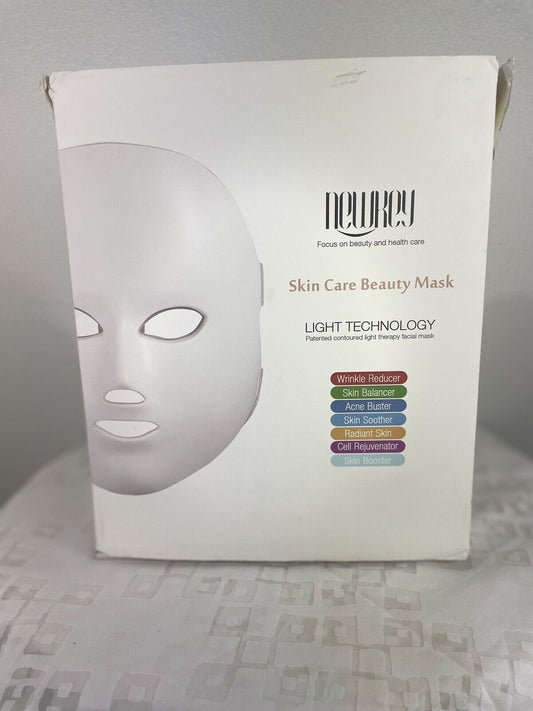Led Face Mask Light Therapy, 7 Led Light Therapy Facial Skin Care Mask
