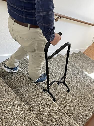 New Stair Climbing Assist Cane - Walk Up and Down Stairs Easily