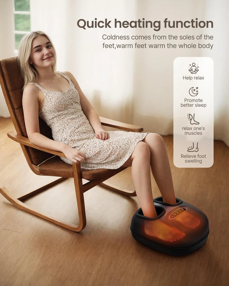 Renpho Shiatsu Foot Massager with Heat Neuropathy Tired Foot Blood Circulation