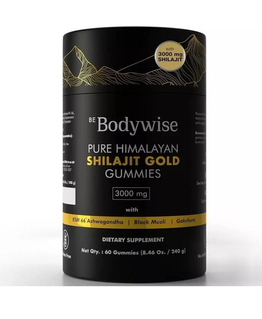 Be Bodywise Pure Himalayan Shilajit Gummies With Ashwagandha, Gokshura