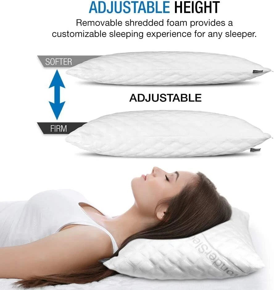 Dream Rite Shredded Memory Foam Pillow - Queen Size