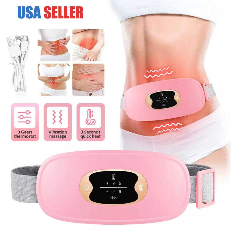 Menstrual Massage Heating Belt For Period Pain Cramps Relief Pad