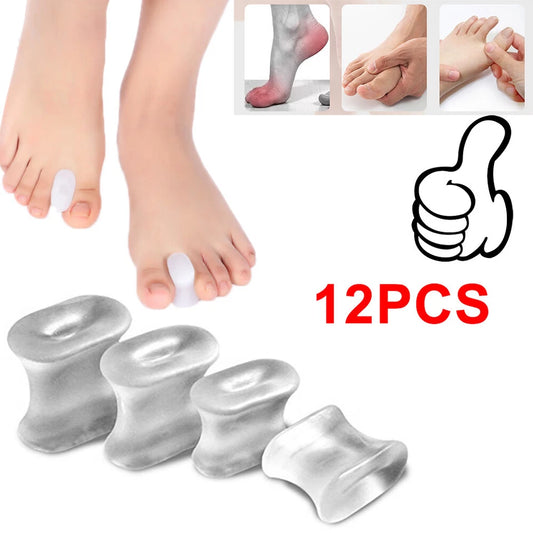 Gel Silicone Toe Spacers Kit - 12 pieces