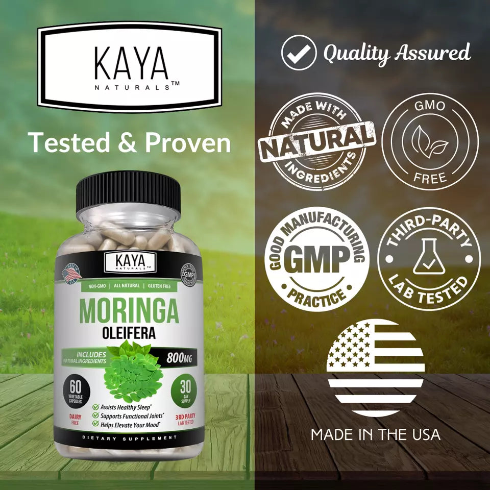 Pure Moringa Oleifera Supplement 60ct