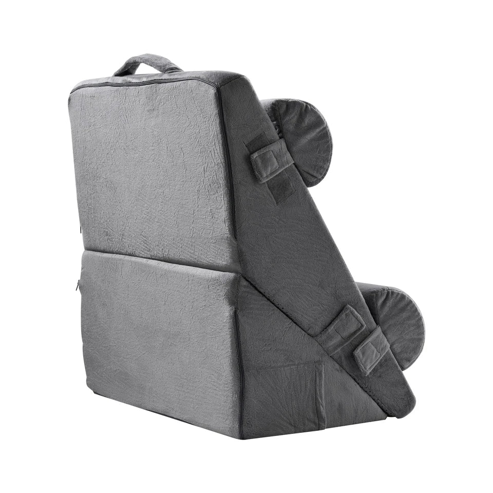 4-Piece Orthopedic Bed Wedge Pillow Set — Adjustable Support for Acid Reflux, Back Pain & Better Sleep