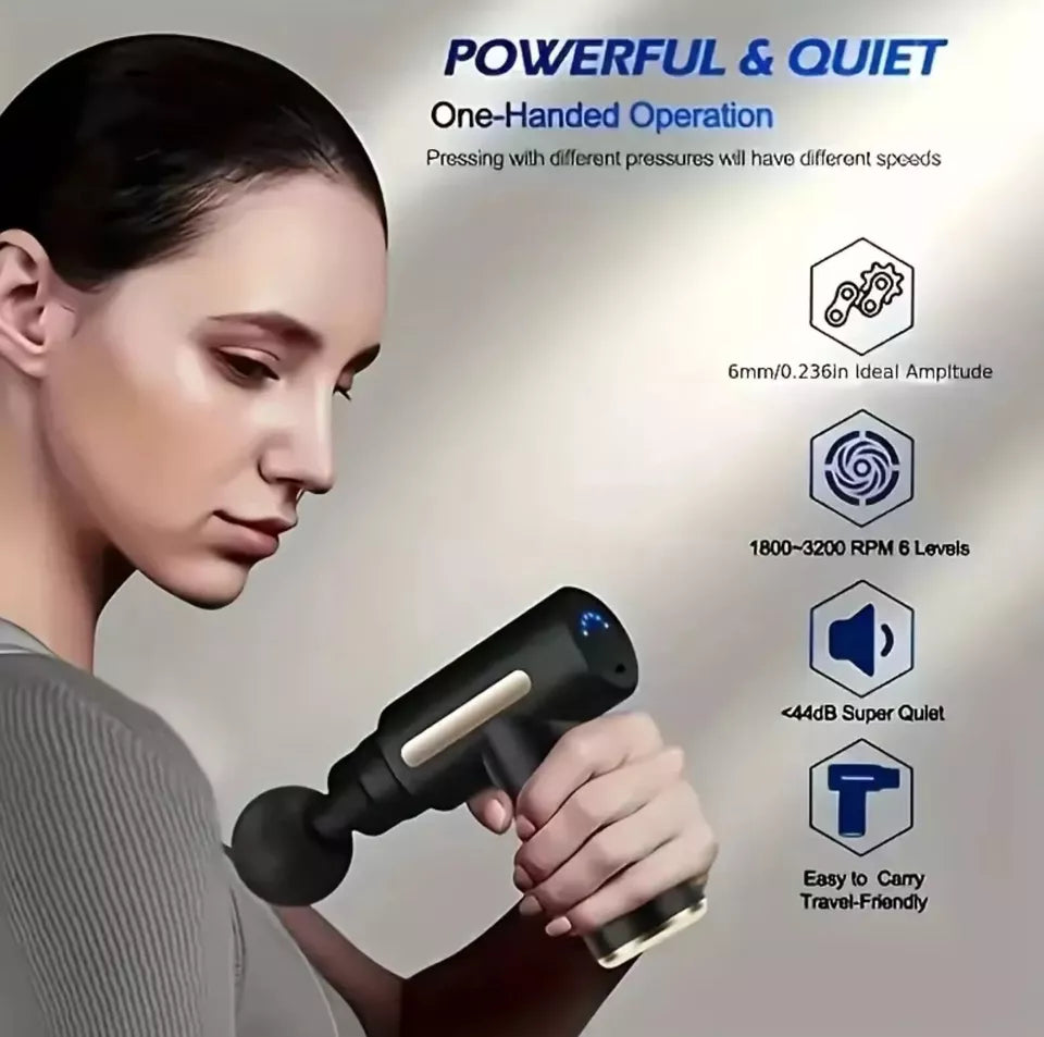 6 speeds Massage Gun Percussion Massager Deep Tissue Muscle Vibrating Relax