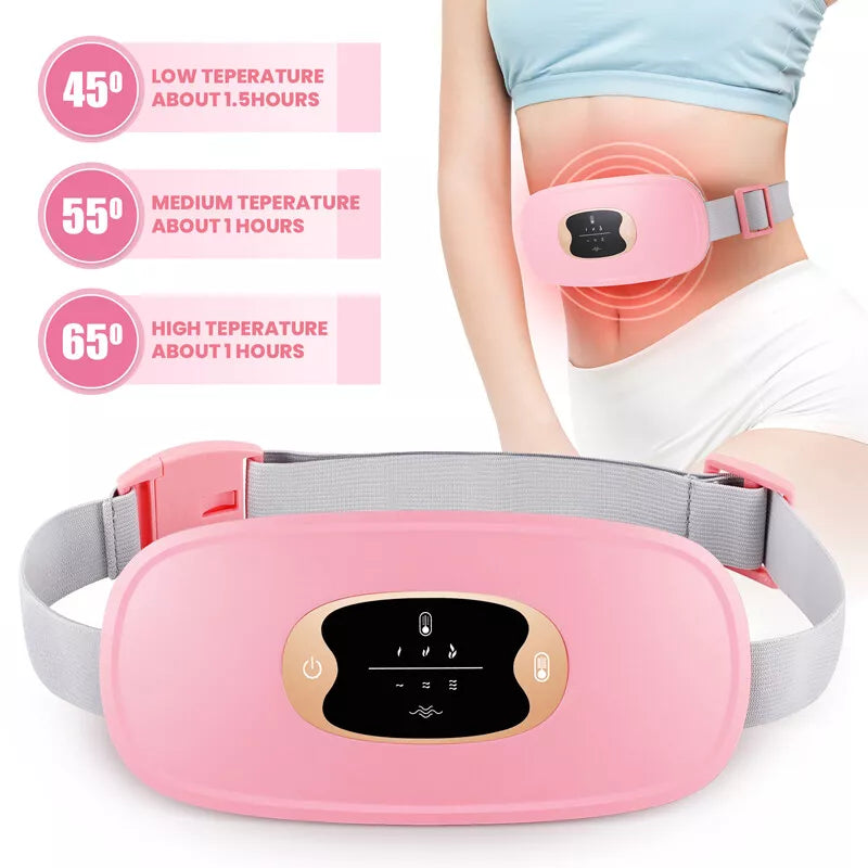 Menstrual Massage Heating Belt For Period Pain Cramps Relief Pad