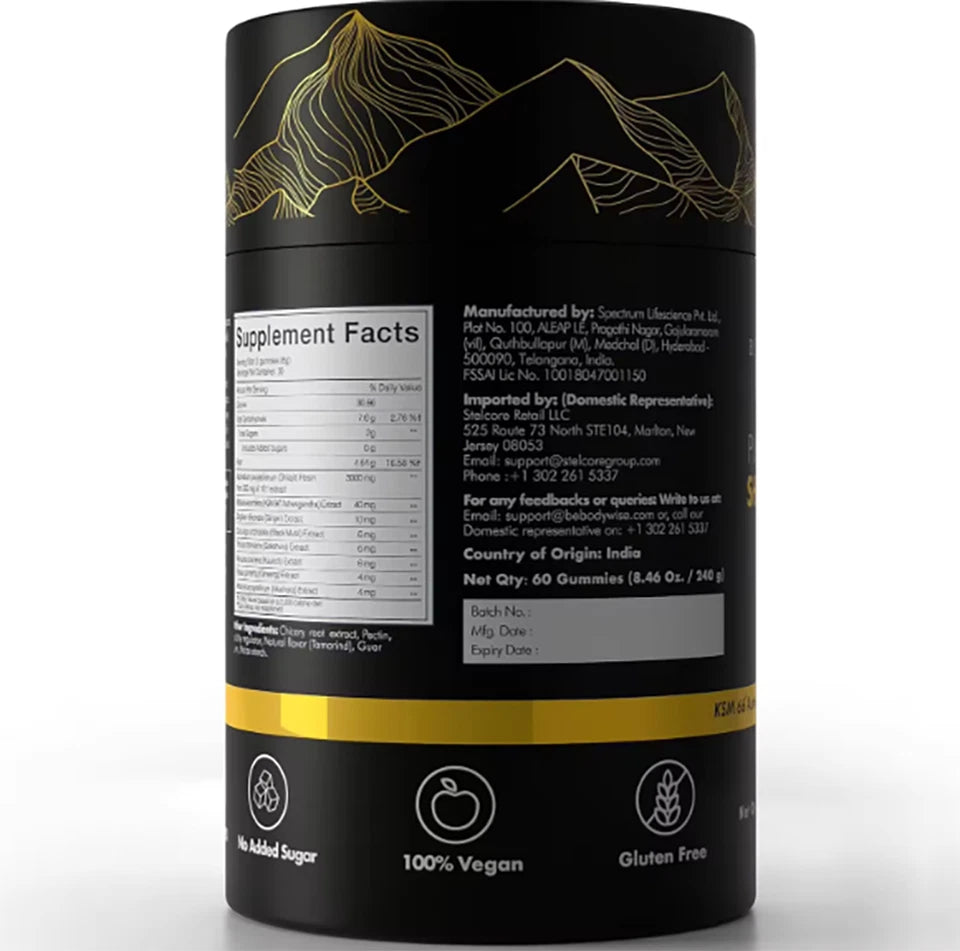 Himalayan Shilajit GOLD Gummies, Organic Extremely Potent 3000 mg Fulvic Acid