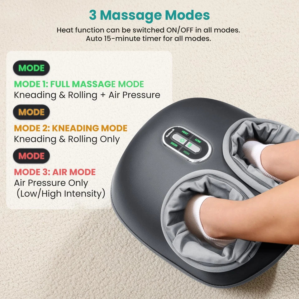Shiatsu Foot Massager with Heat, Deep Kneading