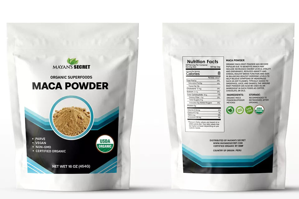 Mayan's Secret  Maca Root Powder Organic 16 oz