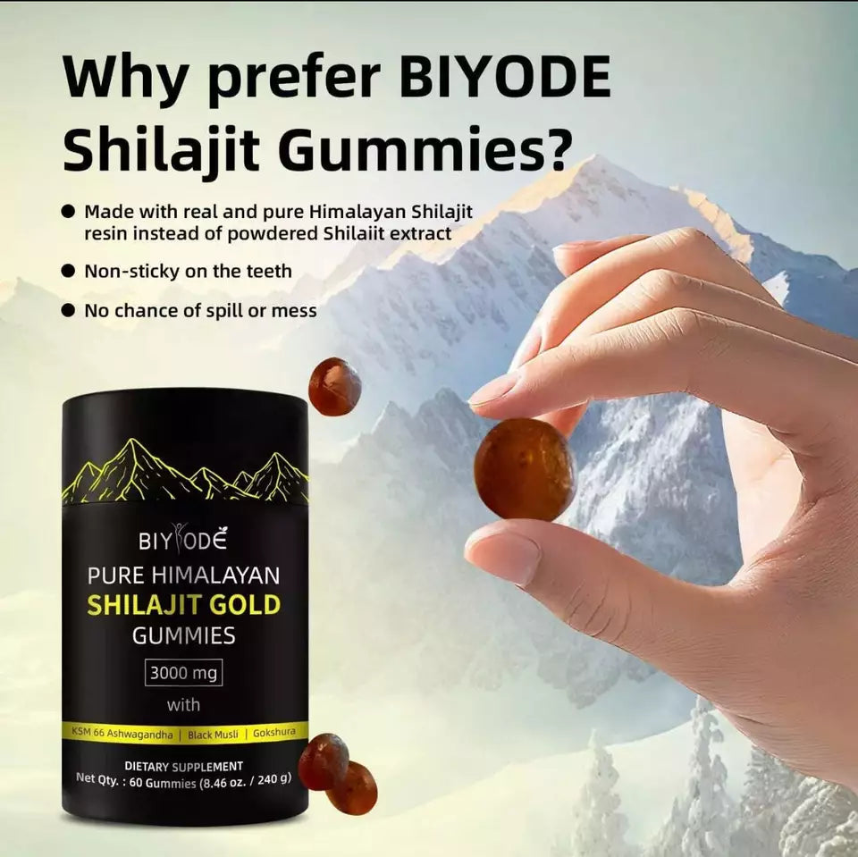 Himalayan Shilajit GOLD Gummies Organic 3000 mg, Fulvic Acid