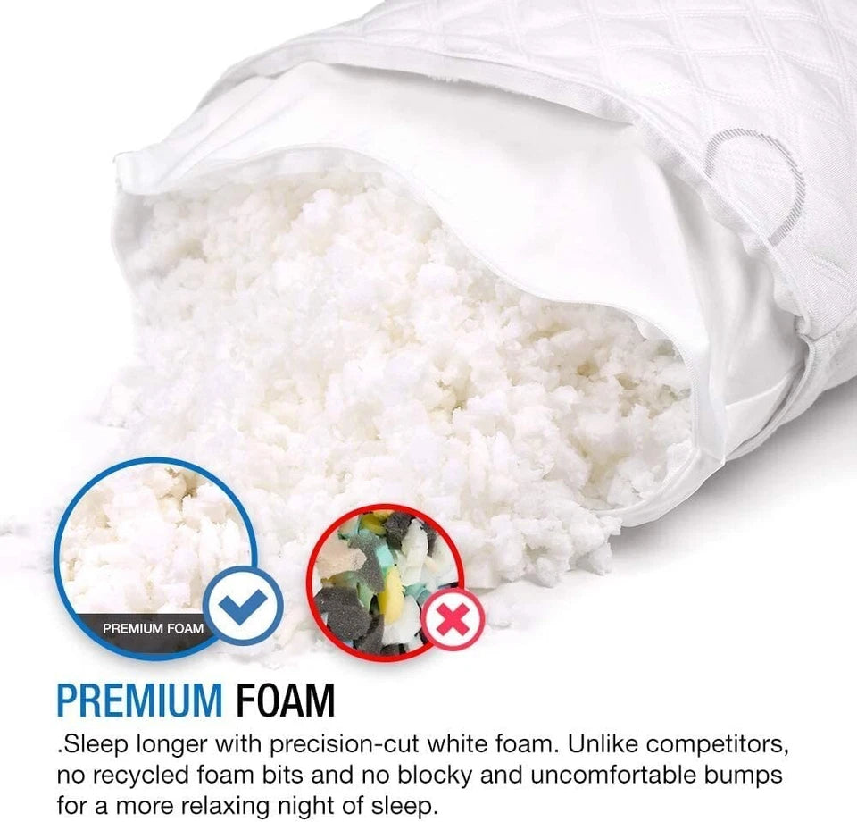 Dream Rite Shredded Memory Foam Pillow - Queen Size