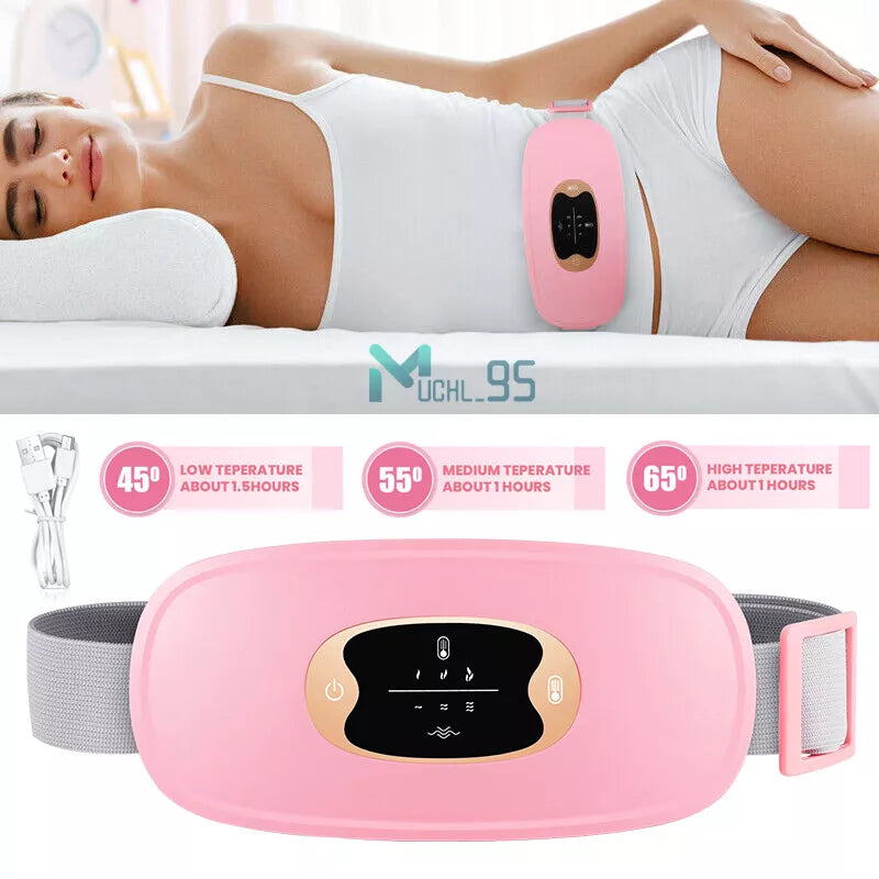 Menstrual Massage Heating Belt For Period Pain Cramps Relief Pad