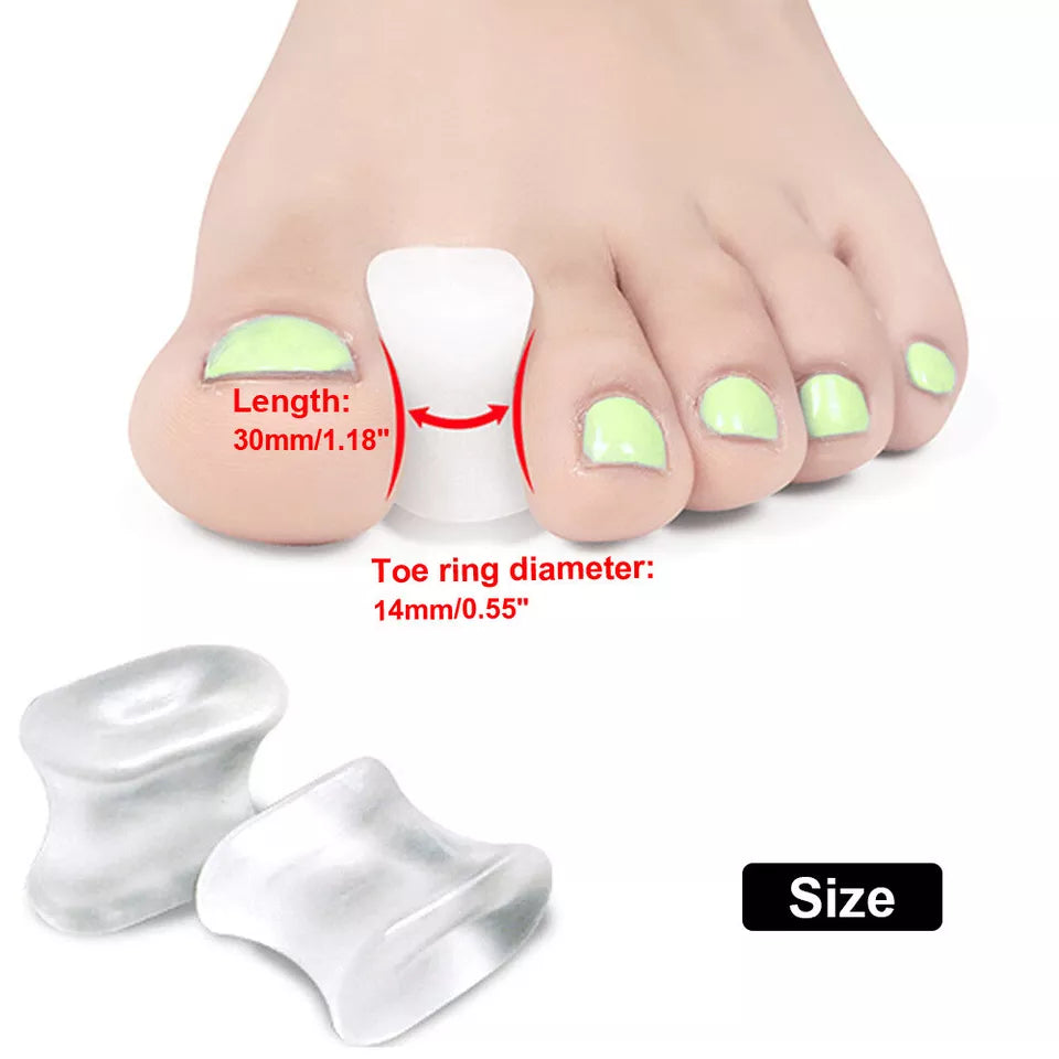 Gel Silicone Toe Spacers Kit - 12 pieces