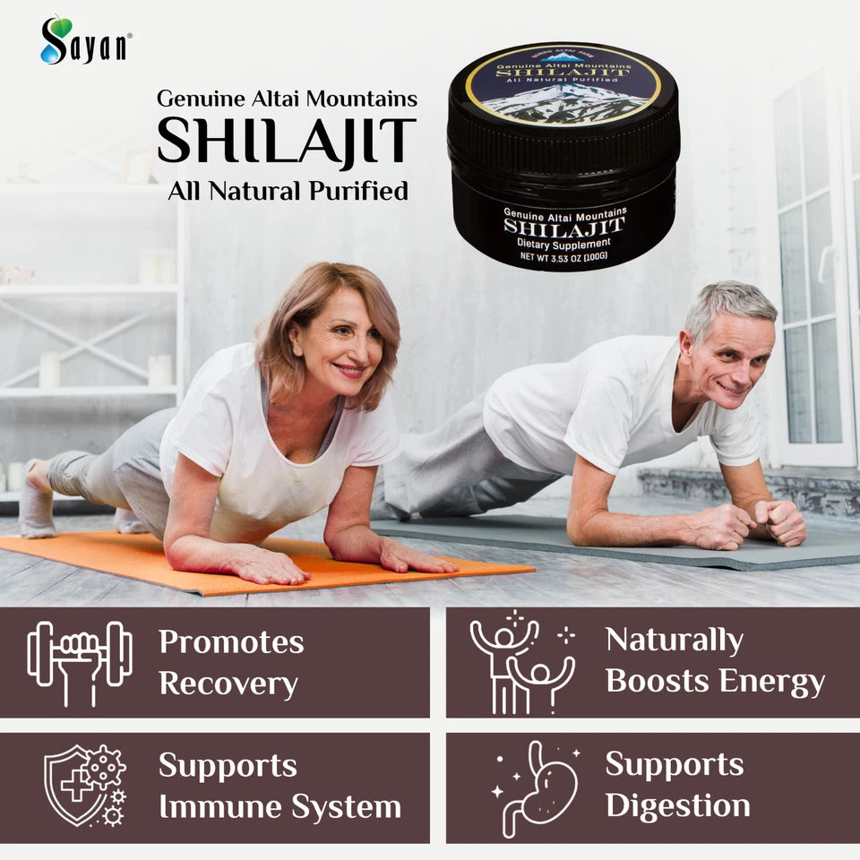 Pure Shilajit Resin 5 Month Supply Golden Grade Altai Mountains