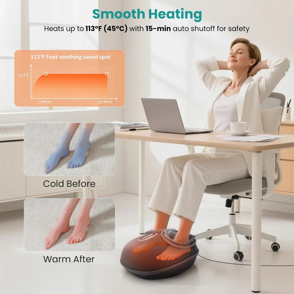 Shiatsu Foot Massager with Heat, Deep Kneading