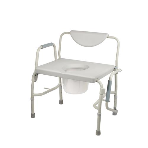 Drive Medical Bariatric Drop Arm Bedside Commode Chair - 1 ea