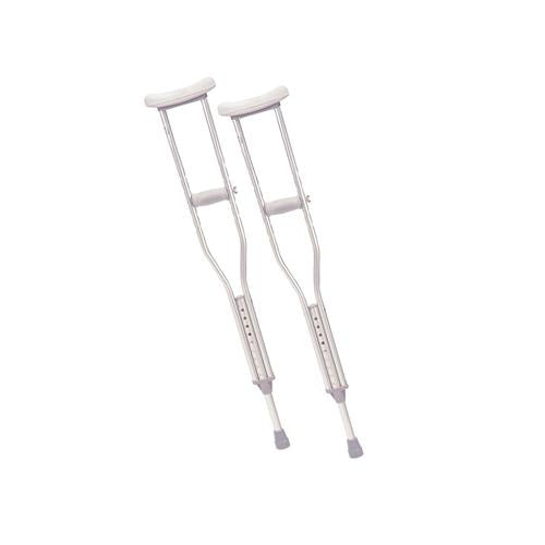 Drive Medical Walking Crutches with Underarm Pad and Handgrip, Youth - 1 Pair
