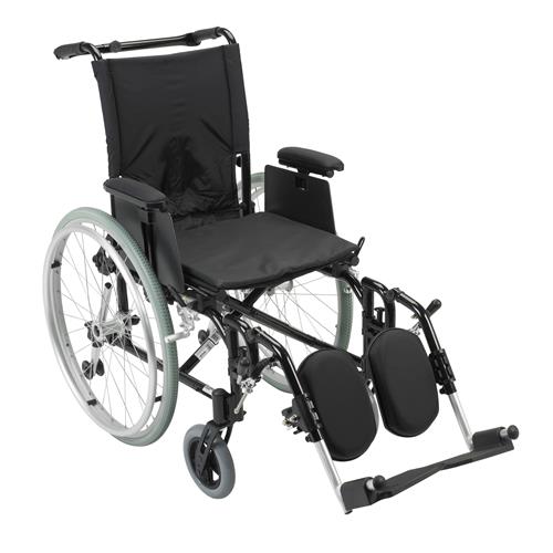 Drive Medical Cougar Ultra Lightweight Rehab Wheelchair, Elevating Leg Rests, 16 inches Seat - 1 ea