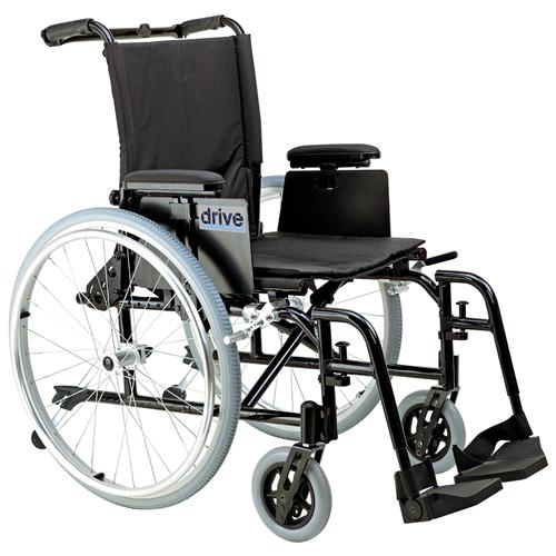 Drive Medical Cougar Ultra Lightweight Rehab Wheelchair, Swing away Footrests, 16 inches Seat - 1 ea