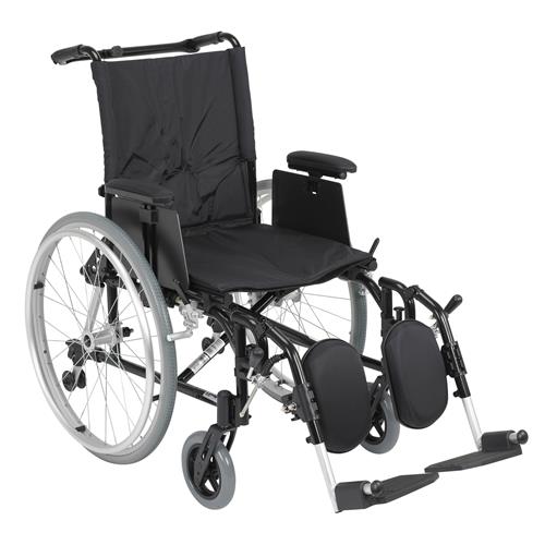 Drive Medical Cougar Ultra Lightweight Rehab Wheelchair, Elevating Leg Rests, 18 inches Seat - 1 ea