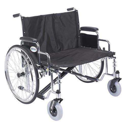 Drive Medical Sentra EC Heavy Duty Extra Wide Wheelchair, Detachable Desk Arms, 30 inches Seat - 1 ea