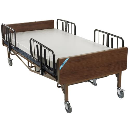 Drive Medical Full Electric Super Heavy Duty Bariatric Hospital Bed with Mattress and 1 Set of T Rails - 1 ea