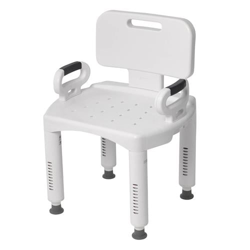 Drive Medical Premium Series Shower Chair with Back and Arms - 1 ea
