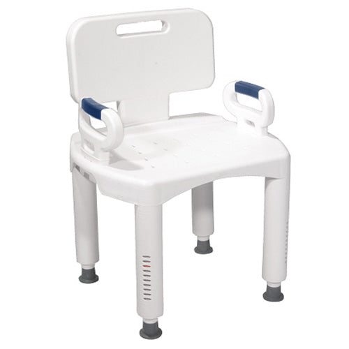 Drive Medical Premium Series Shower Chair with Back and Arms - 1 ea