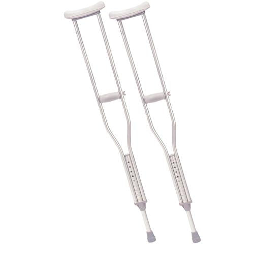 Drive Medical Walking Crutches with Underarm Pad and Handgrip, Adult - 1 Pair
