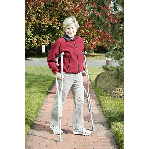Drive Medical Walking Crutches with Underarm Pad and Handgrip, Adult - 1 Pair