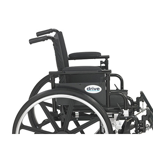 Drive Medical Viper Plus GT Wheelchair with Flip Back Removable Adjustable Full Arms, Swing away Footrests, 16 inches Seat - 1 ea