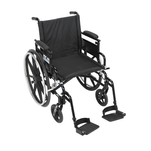 Drive Medical Viper Plus GT Wheelchair with Flip Back Removable Adjustable Desk Arms, Swing away Footrests, 18 inches Seat - 1 ea