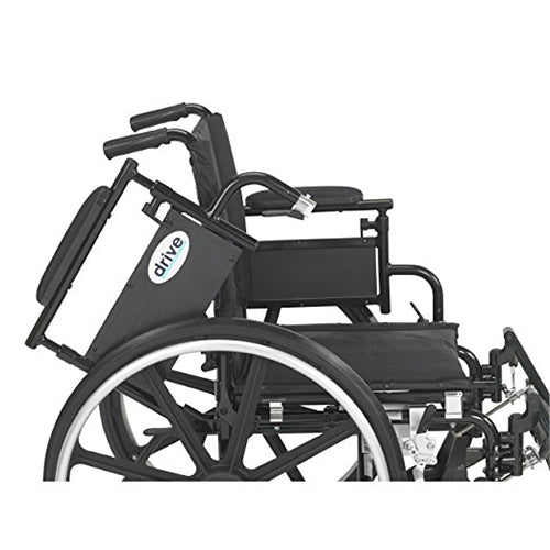 Drive Medical Viper Plus GT Wheelchair with Flip Back Removable Adjustable Full Arms, Swing away Footrests, 20 inches Seat - 1 ea