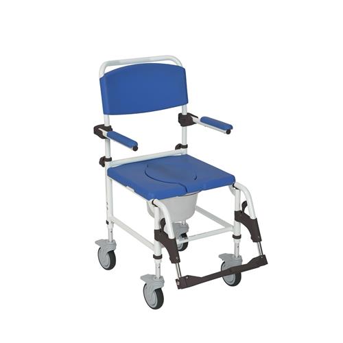 Drive Medical Aluminum Shower Commode Transport Chair - 1 ea